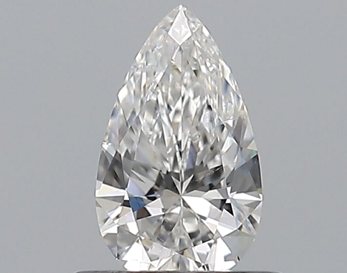 0.5 carat F-SI2 Natūralus Pear Deimantas (1)