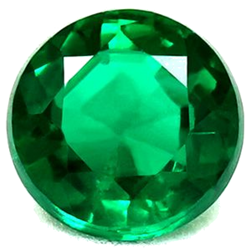 0.45 carat GREEN Round Smaragdas (1)