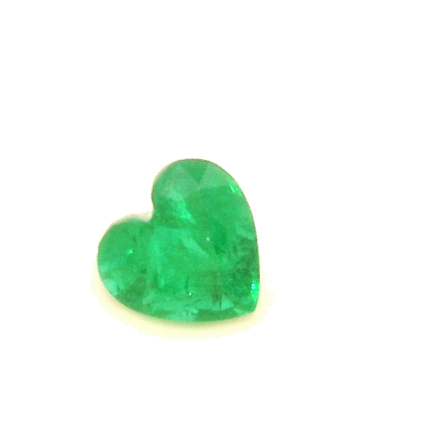0.28 carat GREEN Heart Smaragdas (1)