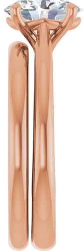 14K Rose 8x6 mm Oval Solitaire Engagement Ring Mounting (9)