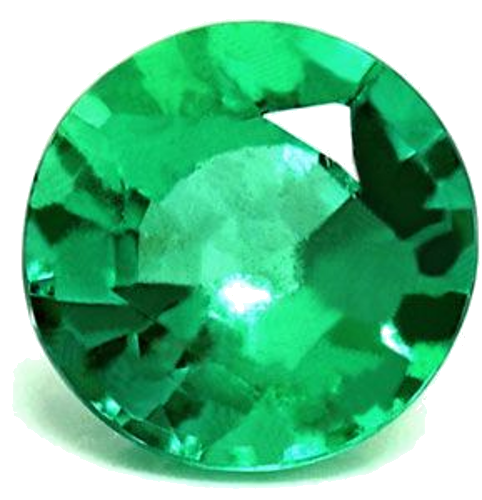 0.49 carat GREEN Round Smaragdas (1)