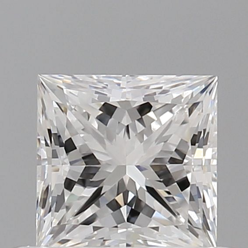 0.58 carat E-VVS2 Natūralus Princess Deimantas (1)