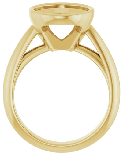 Sužadėtuvių Žiedas „Bezel-Set Solitaire“ 14k yellow gold Oval 14mm x 10mm (2)