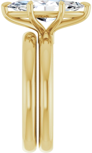 Sužadėtuvių Žiedas „Claw-Prong Euro Shank“ 10k yellow gold Marquise 14mm x 7mm (9)