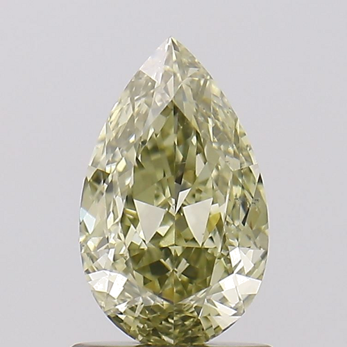 1.0 carat Fancy Brownish Greenish Yellow-SI2 Natūralus Pear Deimantas (1)