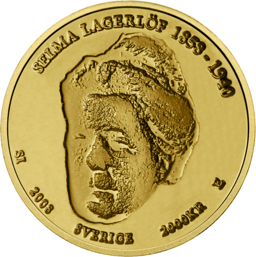 2008 Selma Lagerlöf Sweden Gold Coin (1)