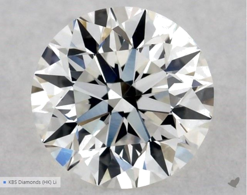 0.54 carat G-VS1 Excellent cut Natūralus Round Deimantas (1)