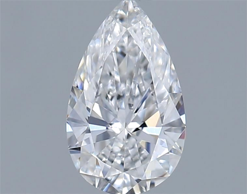 0.44 carat D-VVS2 Natūralus Pear Deimantas (1)