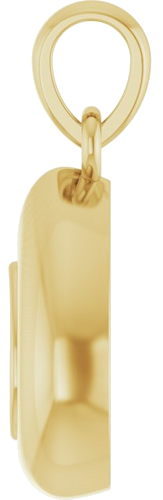 Pakabukas „Solitaire Puffed“ 585 Geltonojo Aukso Pear Shape 5mm x 3mm (3)