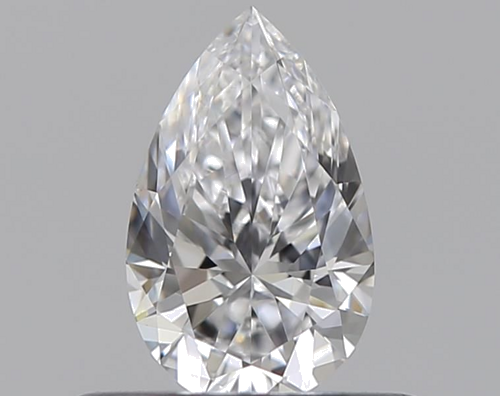 0.37 carat D-VVS2 Natūralus Pear Deimantas (1)