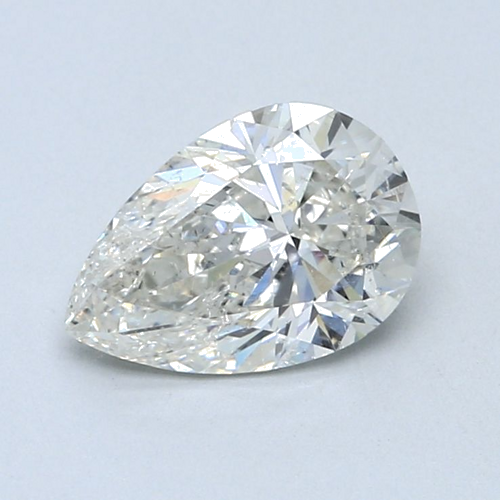 1.5 carat I-SI2 Natūralus Pear Deimantas (1)