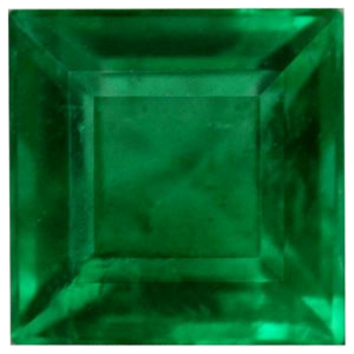 0.58 carat GREEN Square Smaragdas (1)