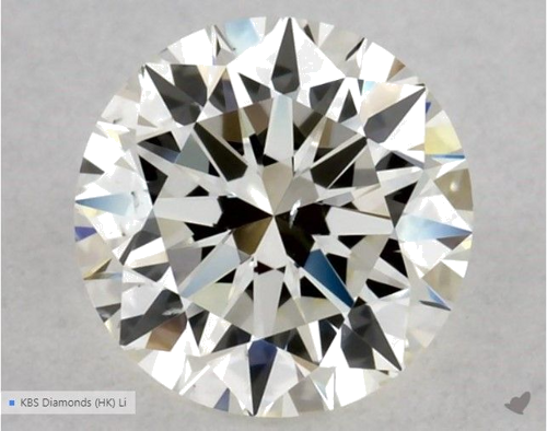 0.5 carat I-VS2 Excellent cut Natūralus Round Deimantas (1)