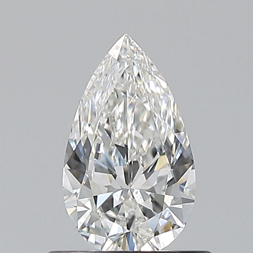 0.6 carat F-VS2 Natūralus Pear Deimantas (1)