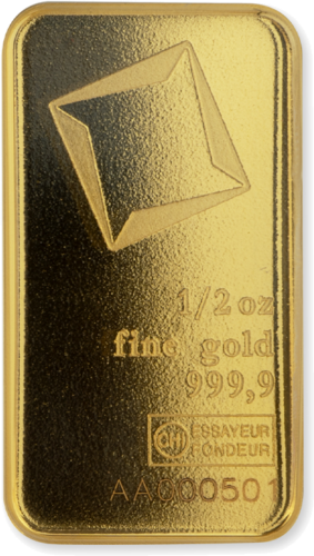 1/2 oz Инвестиционный золотой слиток Valcambi (1)