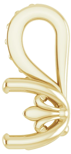 Pakabukas „Solitaire“ 417 Geltonojo Aukso Round 4.1mm (3)