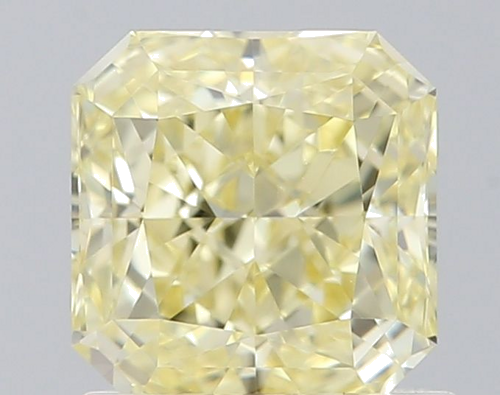 1.03 carat Fancy Light Yellow-IF Natūralus Radiant Deimantas (1)