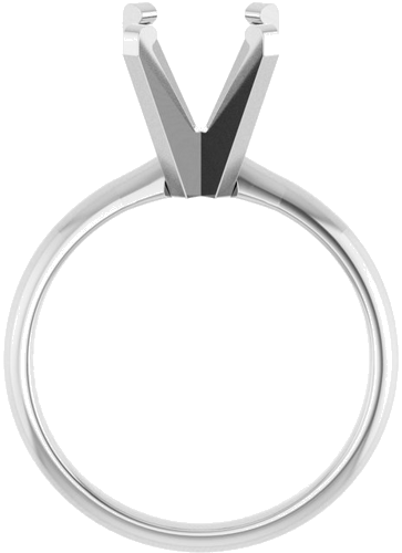 Sužadėtuvių Žiedas „Solitaire“ 14k white gold Oval 10mm x 8mm (2)