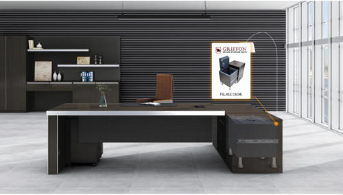 Fire-resistant concealed safe Griffon FSL.45.E (45 kg) (9)