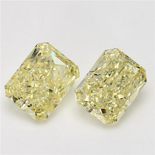 3.29 carat Fancy Yellow-VVS2 Natūralus Radiant Deimantas (1)