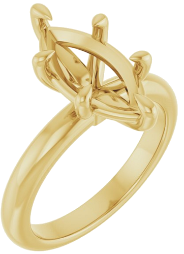 Sužadėtuvių Žiedas „Claw-Prong“ 14k yellow gold Marquise 14mm x 7mm (1)