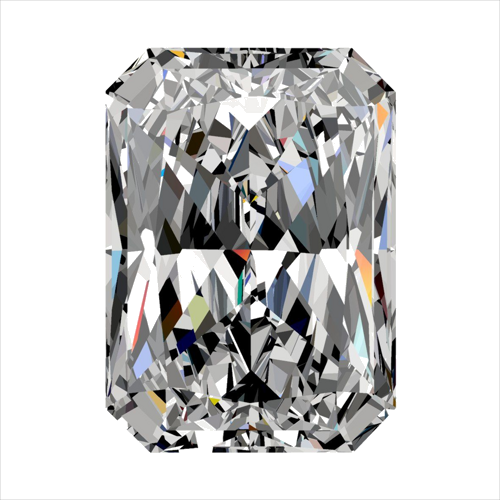 0.51 carat G-VS1 Natūralus Radiant Deimantas (1)