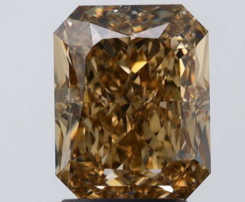 3.01 carat Fancy Dark Yellowish Brown-VVS2 Natūralus Radiant Deimantas (1)