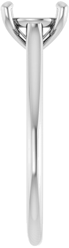 Sužadėtuvių Žiedas „Accented Infinity-Inspired“ 14k white gold Round 8mm (4)