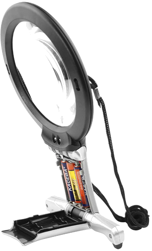 Universalus didinamasis stiklas su LED apšvietimu 2x 6x (4)