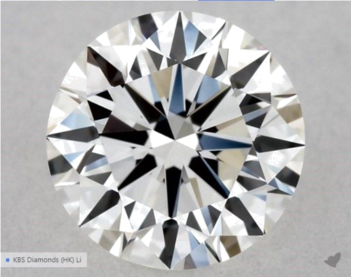 0.5 carat G-VVS2 Excellent cut Natūralus Round Deimantas (1)