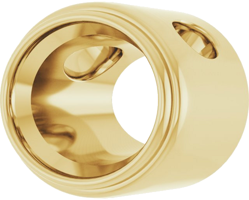 Pakabukas „Bezel-Set Solitaire“ 14k yellow gold Oval 8mm x 6mm (2)