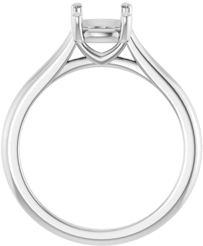 Sužadėtuvių Žiedas 14k white gold Elongated Cushion 8.5mm x 6.5mm (2)