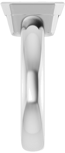 Sužadėtuvių Žiedas „Bezel-Set Solitaire“ 585 Baltojo Aukso Emerald 9mm x 7mm (4)