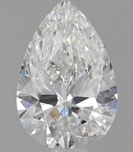 0.5 carat E-VS1 Natūralus Pear Deimantas (1)