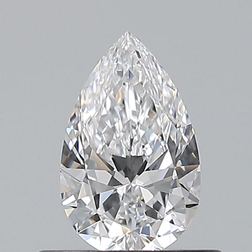 0.5 carat D-VS1 Natūralus Pear Deimantas (1)