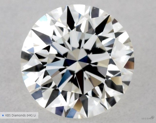 0.58 carat G-VVS2 Excellent cut Natūralus Round Deimantas (1)