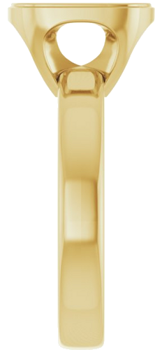 Sužadėtuvių Žiedas „Bezel-Set Solitaire“ 14k yellow gold Elongated Cushion 10mm x 8mm (4)