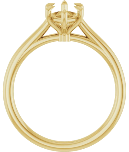 Sužadėtuvių Žiedas „Claw-Pong“ 14k yellow gold Marquise 11mm x 5.5mm (2)