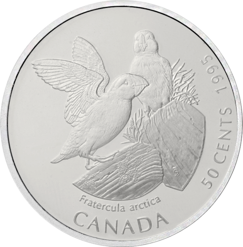 1995 Kanada 50 centų sidabrinių monetų rinkinys (2)