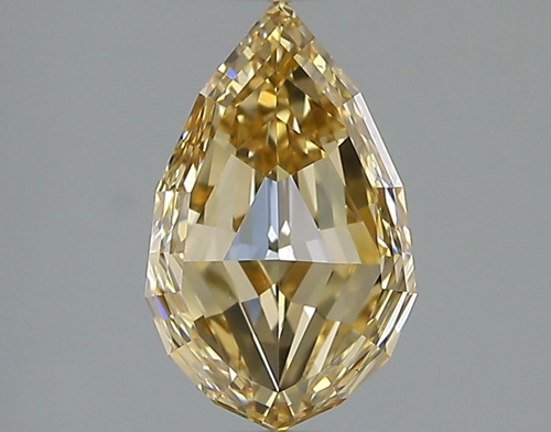 2.01 carat Fancy Light Yellow Brown-VS1 Natūralus Pear Deimantas (1)
