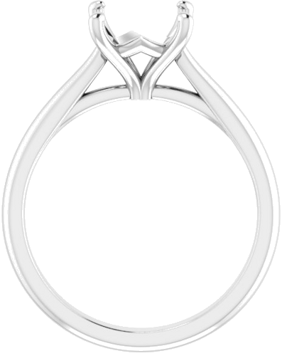 Sužadėtuvių Žiedas „Solitaire“ 585 Baltojo Aukso Square 6.5mm (2)