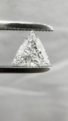 0.51 carat G-SI1 Natūralus Triangular Deimantas (1)