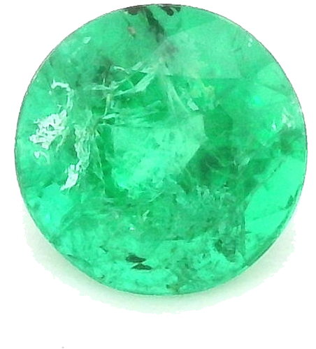 0.5 carat GREEN Round Smaragdas (1)