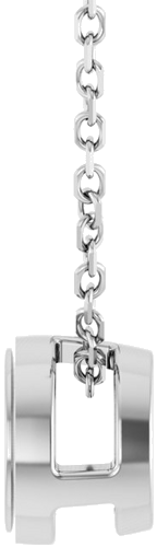 Pakabukas „Solitaire Bezel-Set“ 585 Baltojo Aukso Round 5.2mm (3)