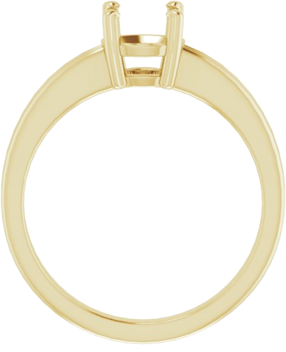 Sužadėtuvių Žiedas „Solitaire“ 10k yellow gold Round 6.5mm (2)