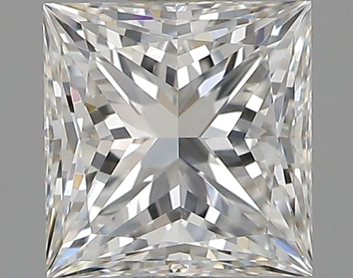 0.57 carat G-VVS2 Natūralus Princess Deimantas (1)