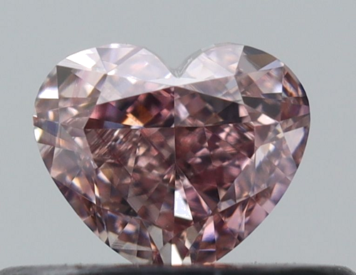 0.32 carat Fancy Pink-VS1 Natūralus Heart Deimantas (1)