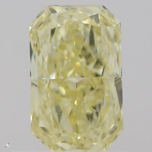 0.5 carat Fancy  Yellow-VVS2 Natūralus Radiant Deimantas (1)