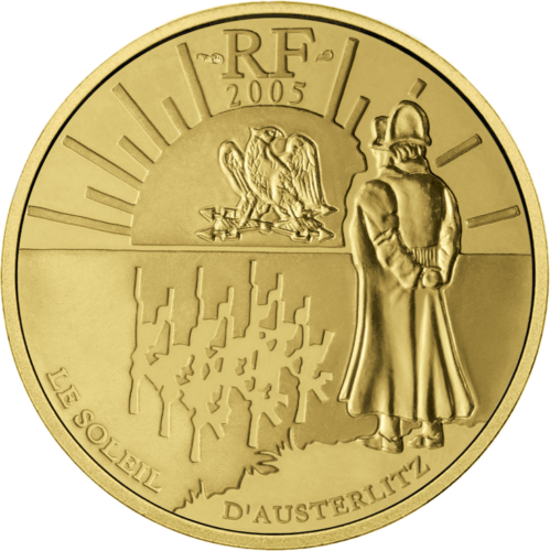 2005 Prancūzija Austerlico mūšis 20 eurų auksinė moneta (1)