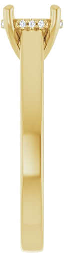 Sužadėtuvių Žiedas „Hidden Halo-Style“ 14k yellow gold Round 6.5mm (4)